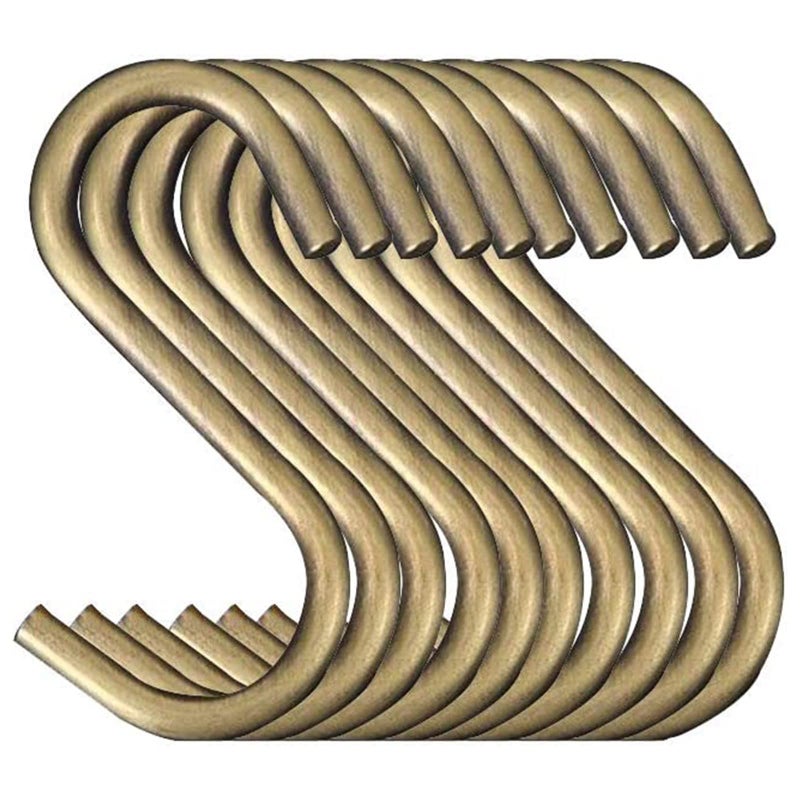 TOPIND 20 Pack 2.4in S Hooks, Heavy Duty Steel S Hanging Hooks for Kitchen, Workshop, Bathroom, Garden, Pan Pot Rack, Closet, Hanging Plants, Cups, Jeans - Image 1